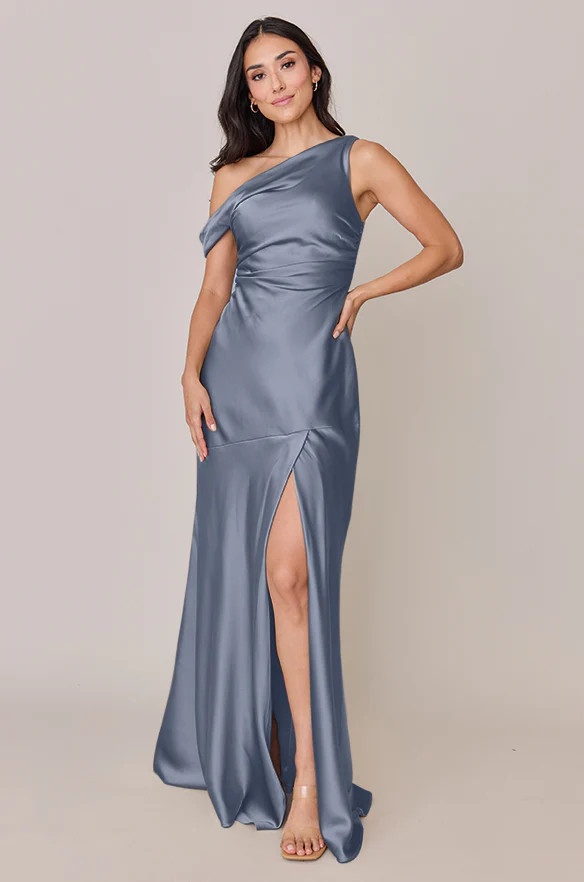 Livvy Satin Dress | Revelry