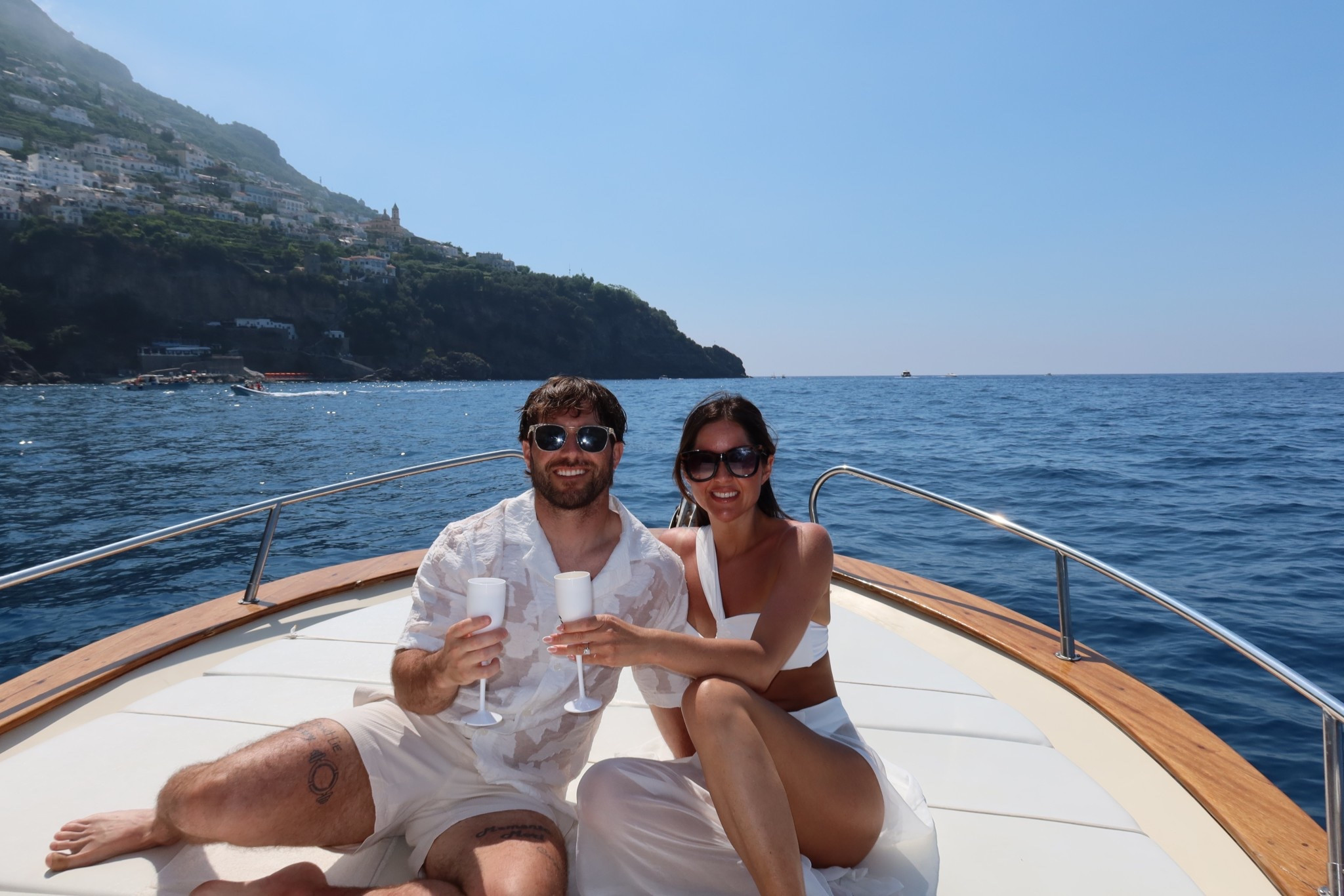 White bikini, linen layers, and Mediterranean dreams 🌊✨ Sailing around Positano with my love—he’s in his Euro summer era and I’m channeling “boat goddess” 🛥🤍 My outfit is linked and ready for your next coastal escapeItaly

#LTKcouple #LTKtravel #EuropeanSummer #PositanoVibes #AmalfiCoastStyle #ResortWear #WhiteBikiniSeason #LinenLooks #VacationModeOn #ChicOnTheWater #LTKlinkinbio #HisAndHersStyle #ItalyOOTD #CoastalRomance #BoatDayOutfits #GetTheLook

#LTKSummerEdit #LTKStyleTip #LTKSwim
