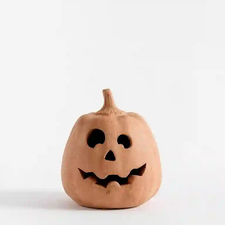 Fall Decor - Hallowmas Handcrafted Terracotta Pumpkin Terracotta Pumpkin - Halloween Decorations ... | Walmart (US)