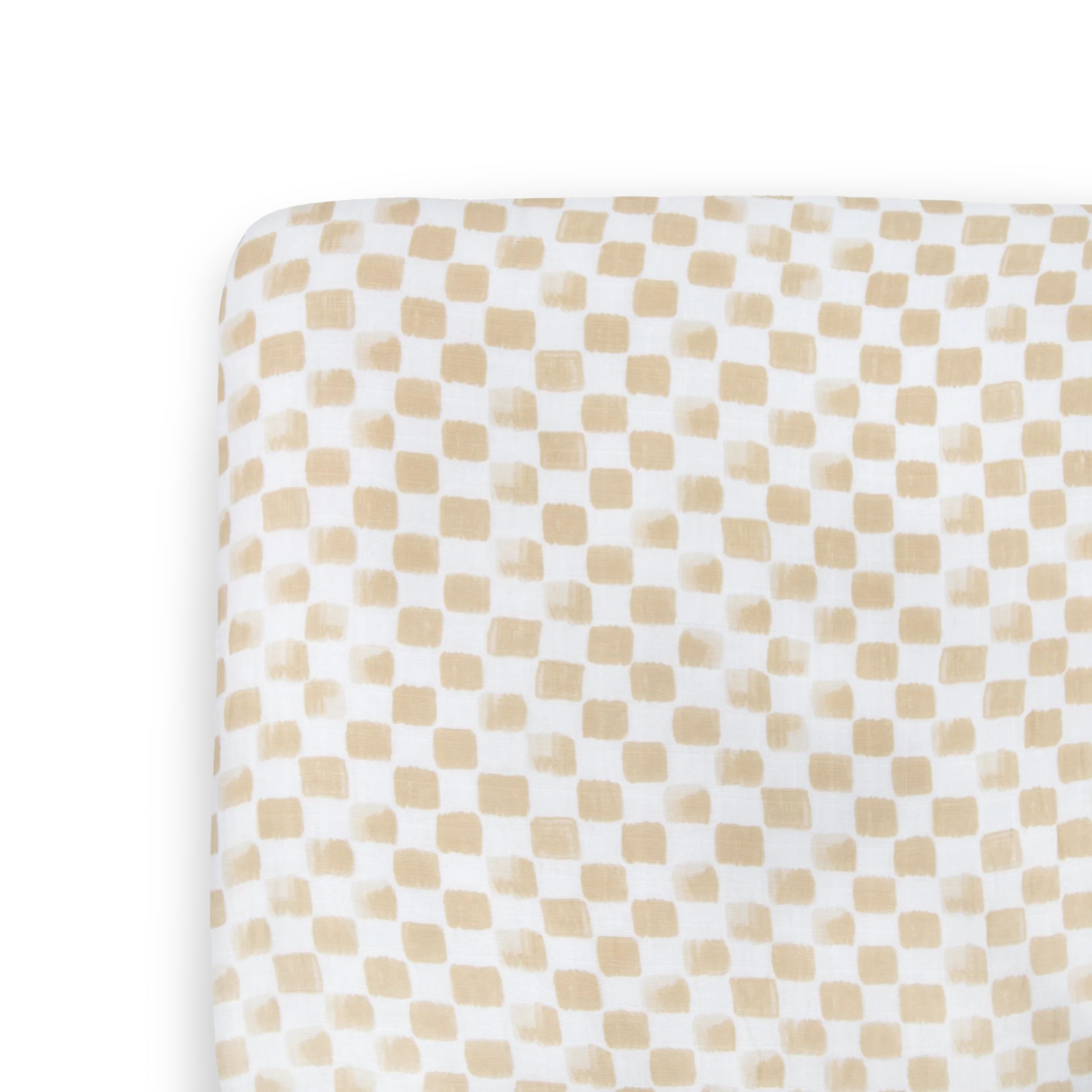 Cotton Muslin Crib Sheet - Adobe Checker | Little Unicorn