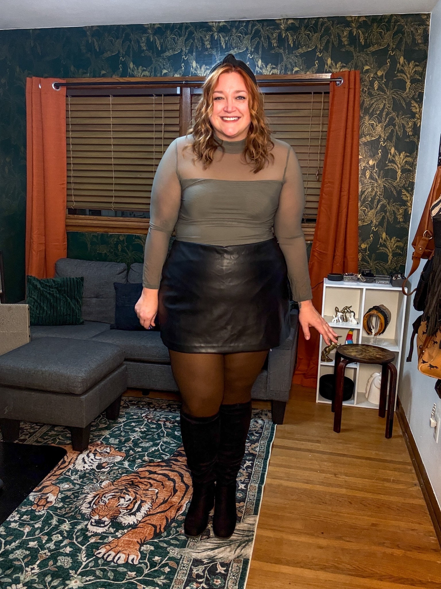 Holiday look with no accessories needed.
Wearing XXL bodysuit.

#LTKHoliday #LTKMidsize #LTKPlusSize