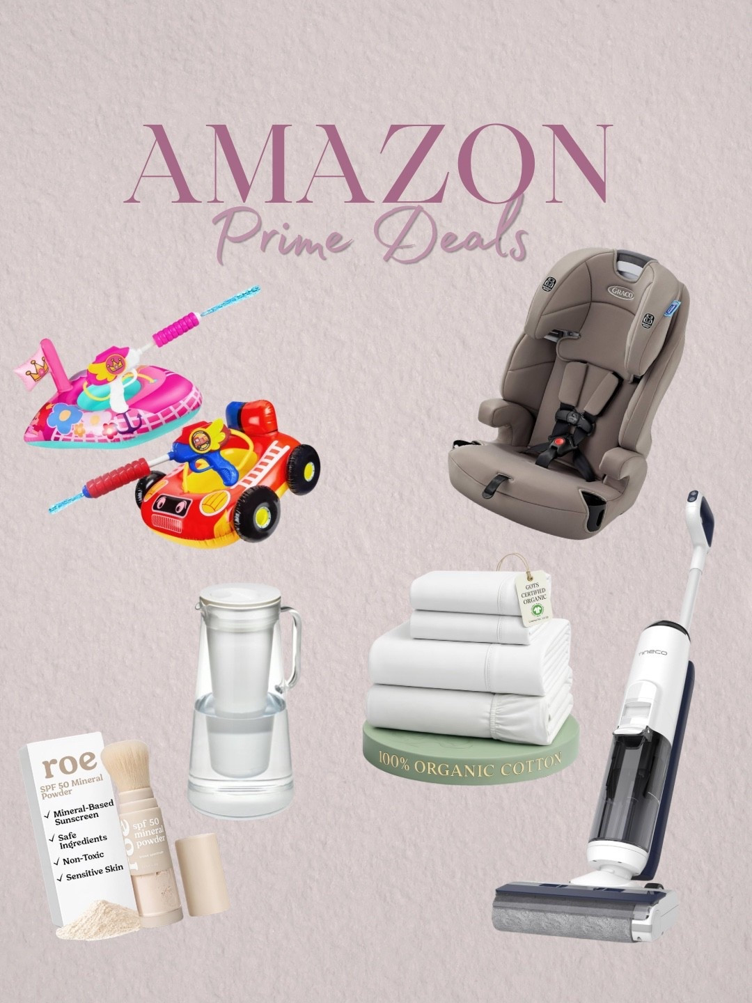 Amazon Prime Day Deals | Amazon Finds | Amazon Favorites | Sale | Toddler | Mom Finds | Home | Kitchen | Bed Sheets | Organic Cotton | Car Seat | TINECO | Roe Wellness | Sunscreen | Pool Float | Summer

#LTKSaleAlert #LTKmomlife #LTKSeasonal