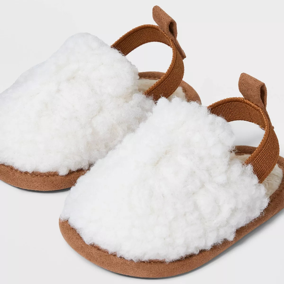 Baby Faux Shearling Clog Sandals - Cat & Jack™ Tan | Target