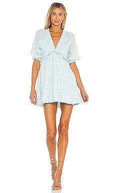 Lovers + Friends Finnegan Dress in Sky Blue from Revolve.com | Revolve Clothing (Global)