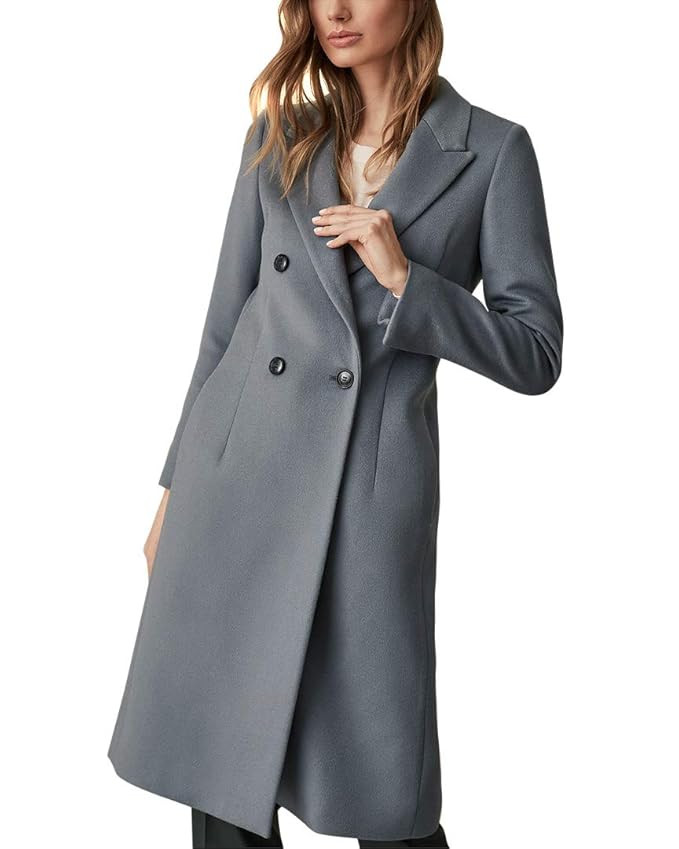 Reiss Womens Heston Longline Wool-Blend Coat, 8 | Amazon (US)