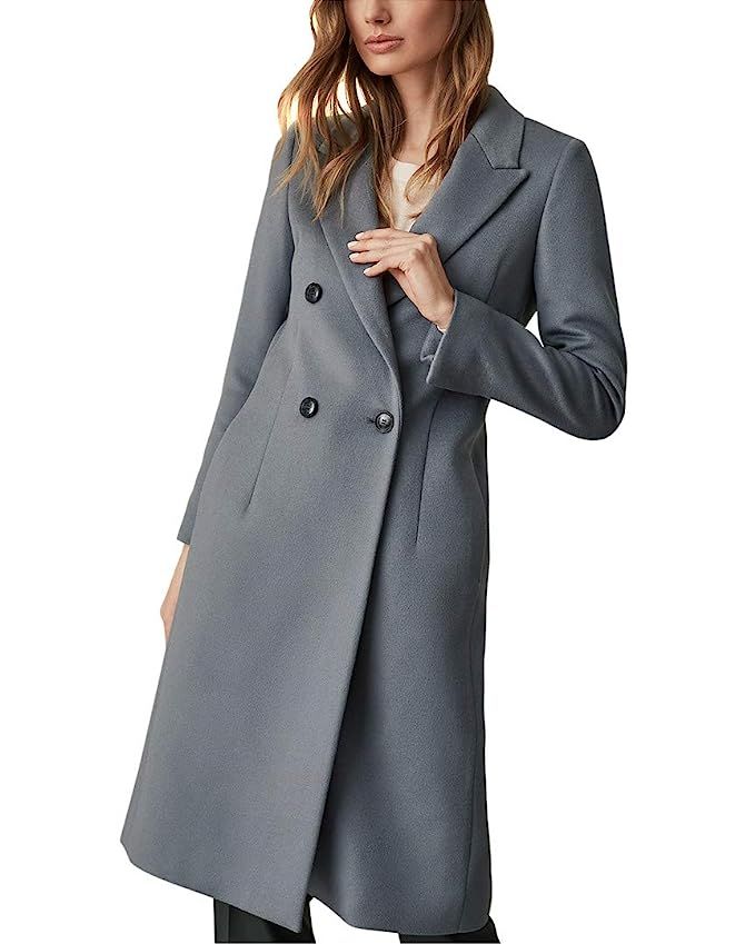 Reiss Womens Heston Longline Wool-Blend Coat, 8 | Amazon (US)