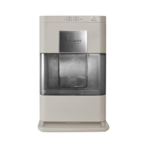 Frigidaire Nugget Ice Maker, Countertop Ice Machine with Transparent Window, Sonic Ice Maker with 44 lbs. Capacity, Auto Self Cleaning Ice Maker Machine, 2.0 Gen, Cream - 16.75D x 11.75W x 20.25H | Amazon (US)