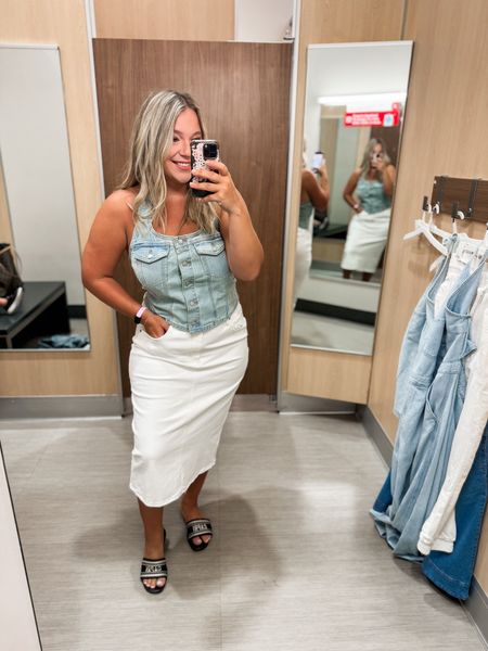 Loved this top and skirt combo!!! 😍



Target
Denim top
Denim outfit
Denim skirt
Corset top
Summer finds
Summer outfit ideas
Midsize outfit ideas



#LTKmidsize #LTKfindsunder50 #LTKSeasonal