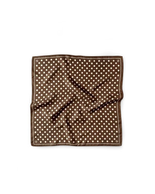 Veronica Beard Silk Polka Dot Scarf Brown | Veronica Beard