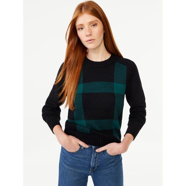 Free Assembly Women's Crewneck Sweater, Midweight | Walmart (US)