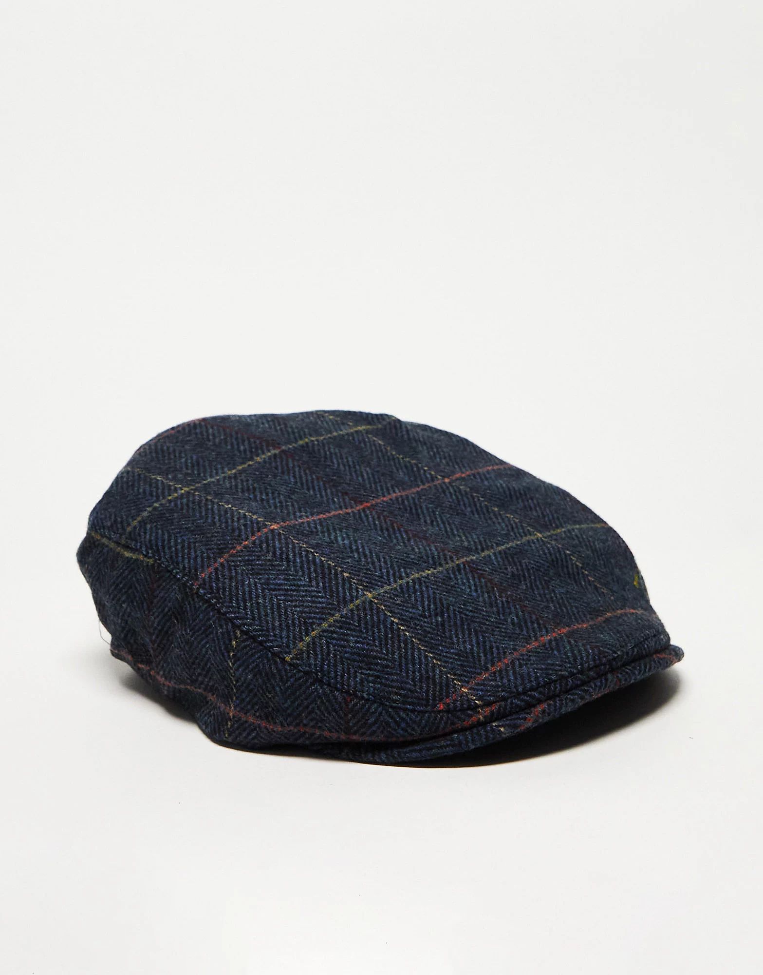 French Connection checked flat cap in navy | ASOS (Global)