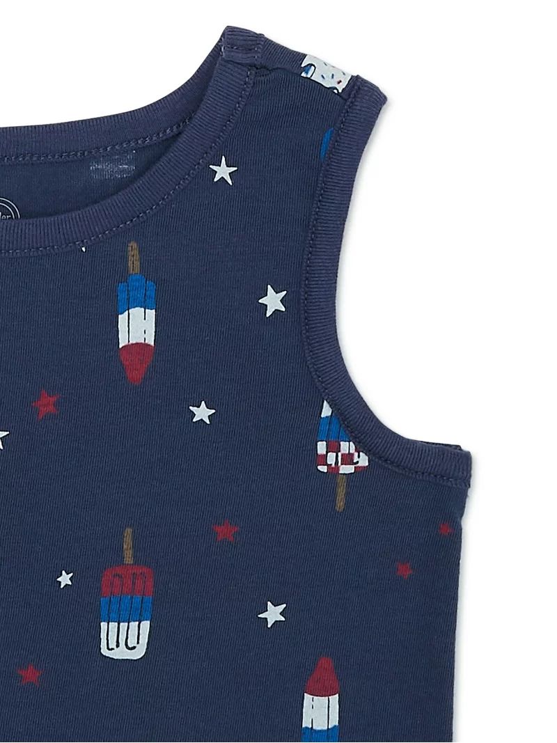 WAY TO CELEBRATE!Way to Celebrate Americana Toddler Boy T-Shirt & Tank Top Set, 2-Pack, Sizes 2T-... | Walmart (US)