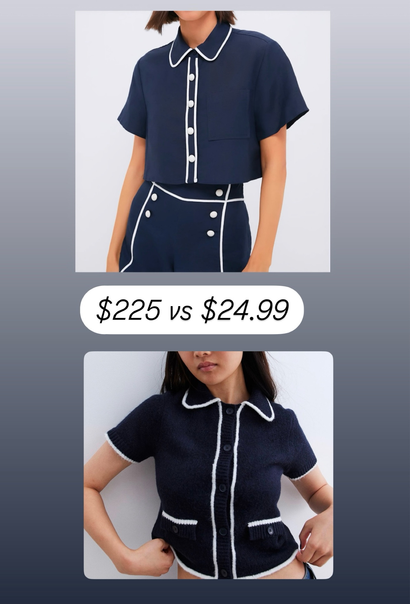 Trending Navy and white trim top. Look for less 

#LTKSeasonal #LTKFindsUnder50 #LTKSaleAlert