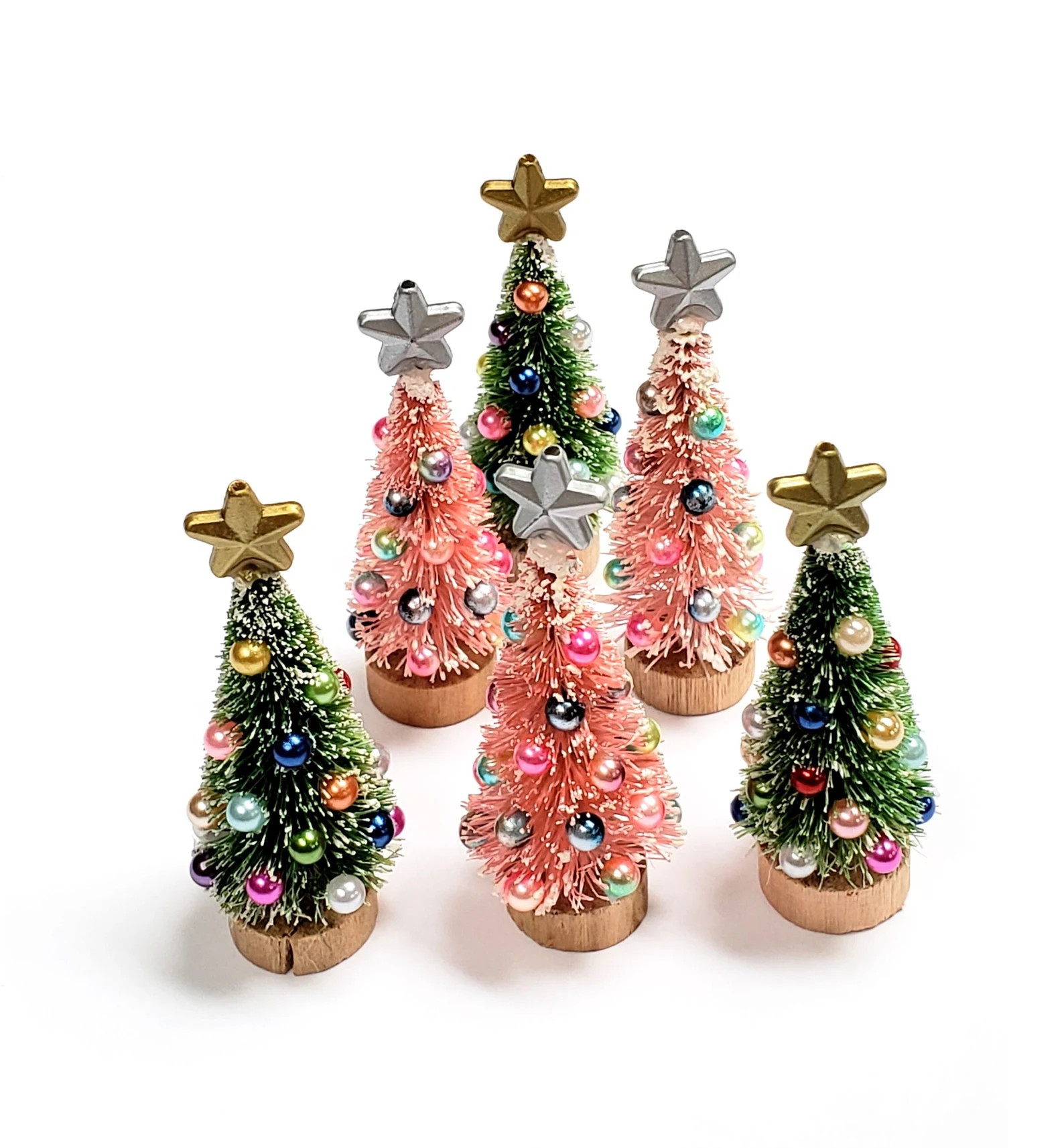 Christmas Fairy Garden Tree, Miniature Christmas Tree, Dollhouse Christmas Tree, Tiny Decorated B... | Etsy (US)