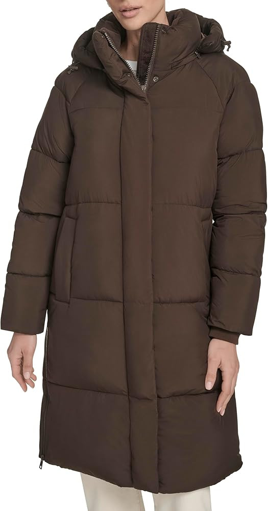 Levi's womens Cloud Puff Hooded Midlength Puffer Jacket | Amazon (US)