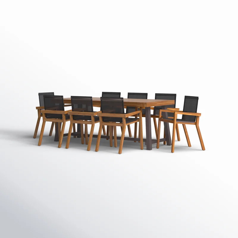 Asheton 8 - Person Rectangular Outdoor Dining Set | Wayfair North America