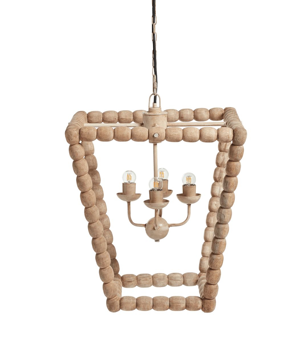 Abakon Wood Hanging Lamp - Natural | OKA US