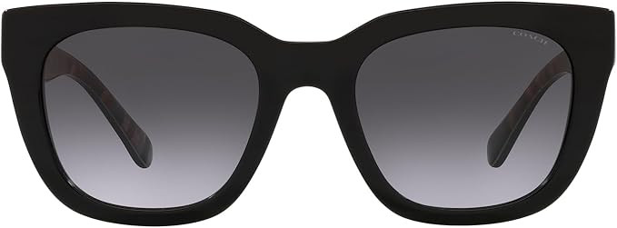 Coach HC8318 Sunglasses, Black/Grey Gradient, 52 mm | Amazon (US)