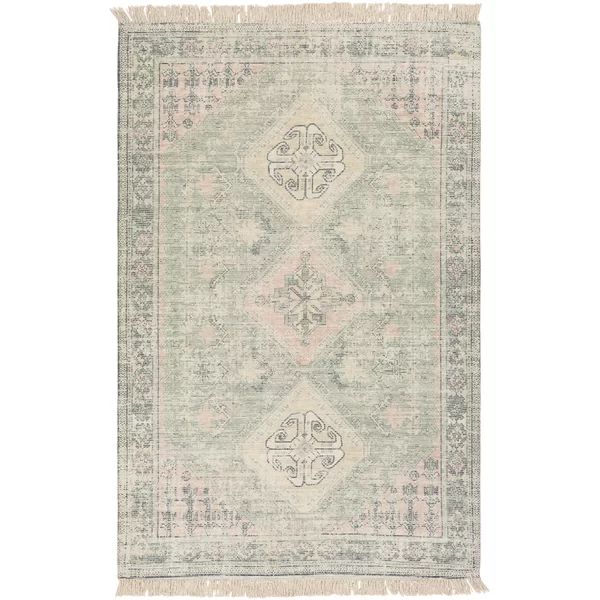 Tucson Handmade Flatweave Green/Khaki Rug | Wayfair North America