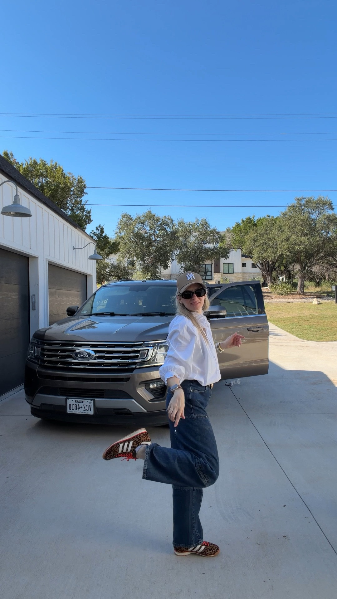 Dressing for fall even in 80 degree weather! These leopard fur adidas are a new fave. 🐆 

#LTKmomlife #LTKdayinmylife #LTKSeasonal