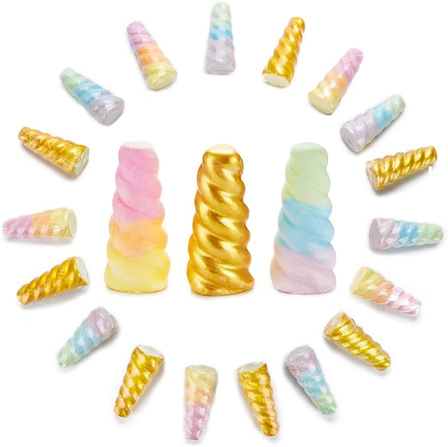 18 Rainbow Unicorn Horn Jumbo Sidewalk Chalk - Party Favors Goody Bag Pack - Birthdays, Easter, C... | Amazon (US)