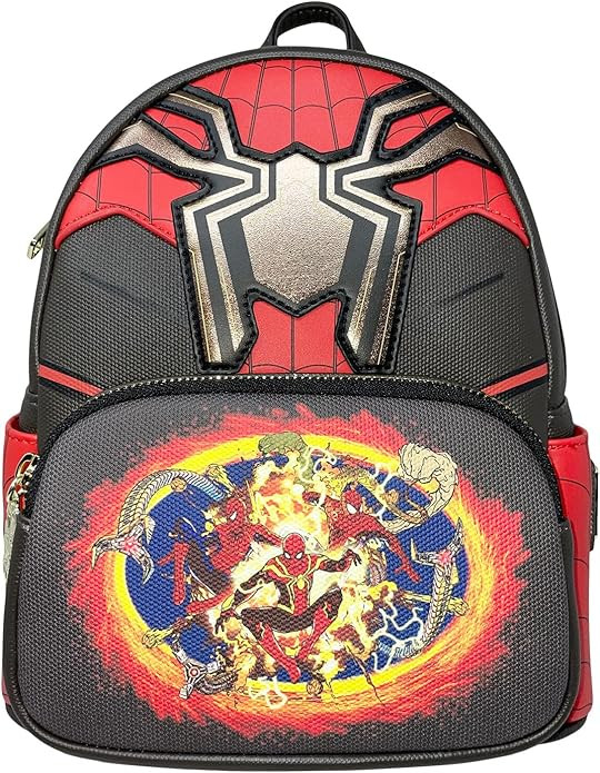 Loungefly Spiderman No Way Home Marvel Comics Cosplay Womens Double Strap Shoulder Bag Purse | Amazon (US)