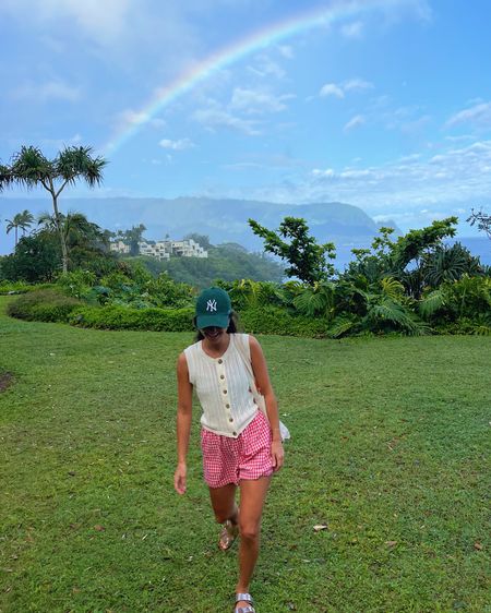 full outfit! prob my most worn on this trip so far, I love the combination! 
top: small
Shorts: xsmall
birks: true size 

#LTKstyletip #LTKSeasonal #LTKtravel