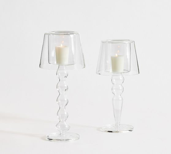 Cordelia Glass Lamp Candle Holder | Pottery Barn (US)