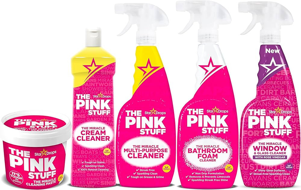Stardrops - The Pink Stuff - The Miracle Cleaning Paste, Multi-Purpose Spray, Bathroom Foam Spray... | Amazon (US)