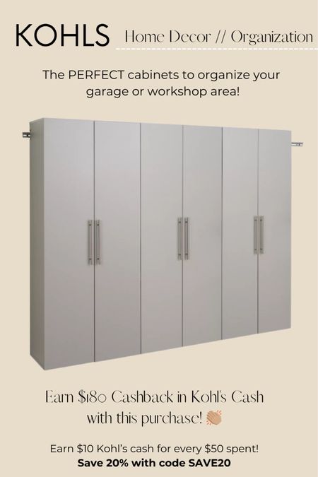 If you’re wanting to organize your garage and get some Spring cleaning done these cabinets are sure to organize your garage space.

#garageorganizer #garagecabinets #springorganizationtips
#garagecleaningsupplies

#LTKsalealert #LTKhome