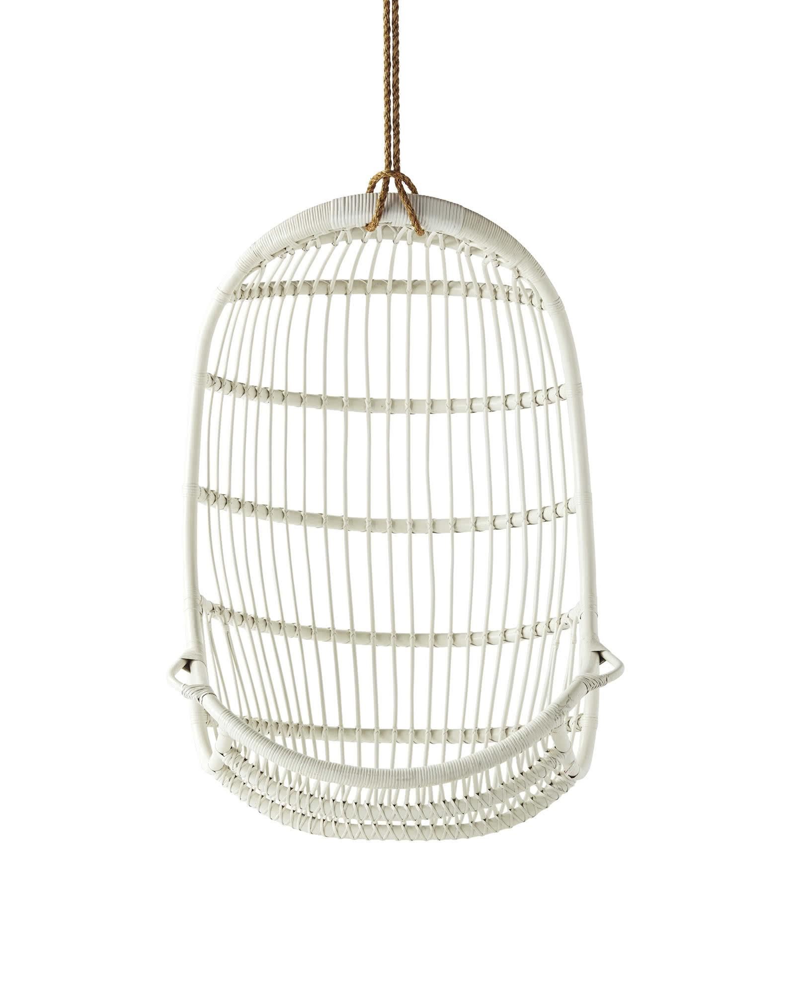Hanging Rattan Chair | Serena and Lily