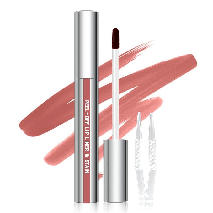 Cilrofelr Peel Off Lip Liner Stain with Tweezer, Long Wear Tattoo Lip Liner, Peel Off Lip Stain w... | Amazon (US)