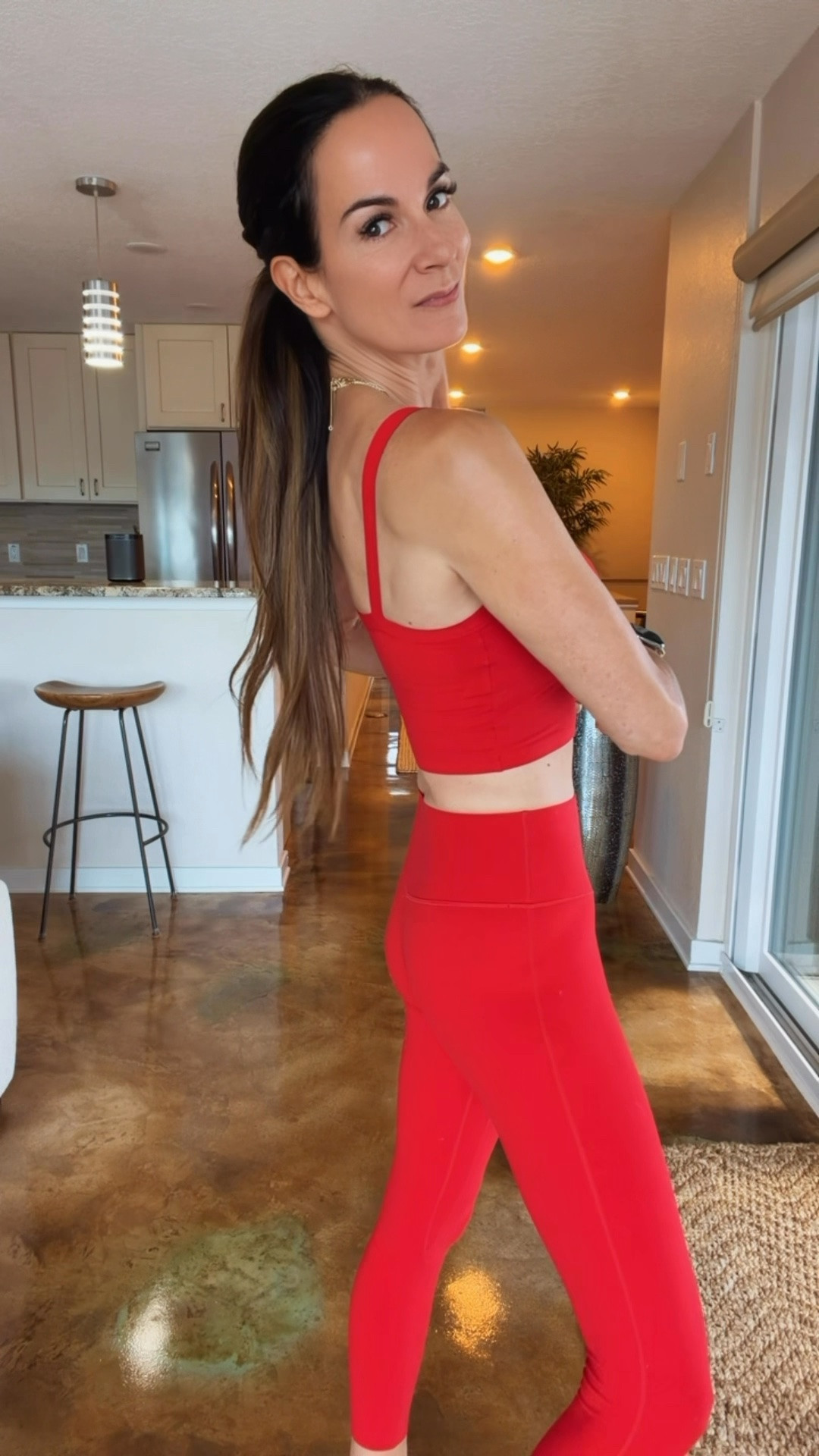 POV: You had Pilates at 8, errands at 11, lunch at 1… and somehow still looked put together. ❤️ #abercrombiepartner #yob @abercrombie  

This bright red set has been working overtime lately. Threw on a lightweight striped sweater, my favorite slides, a cute bag, and suddenly we’re giving “I totally planned this outfit” energy. 😏

Proof that activewear doesn’t have to stay at the gym.
Comment FIT for links. ❤️

#PilatesStyle #AthleisureOutfit #Over40Style

#LTKmorningroutine #LTKfitnessgoals #LTKdayinmylife