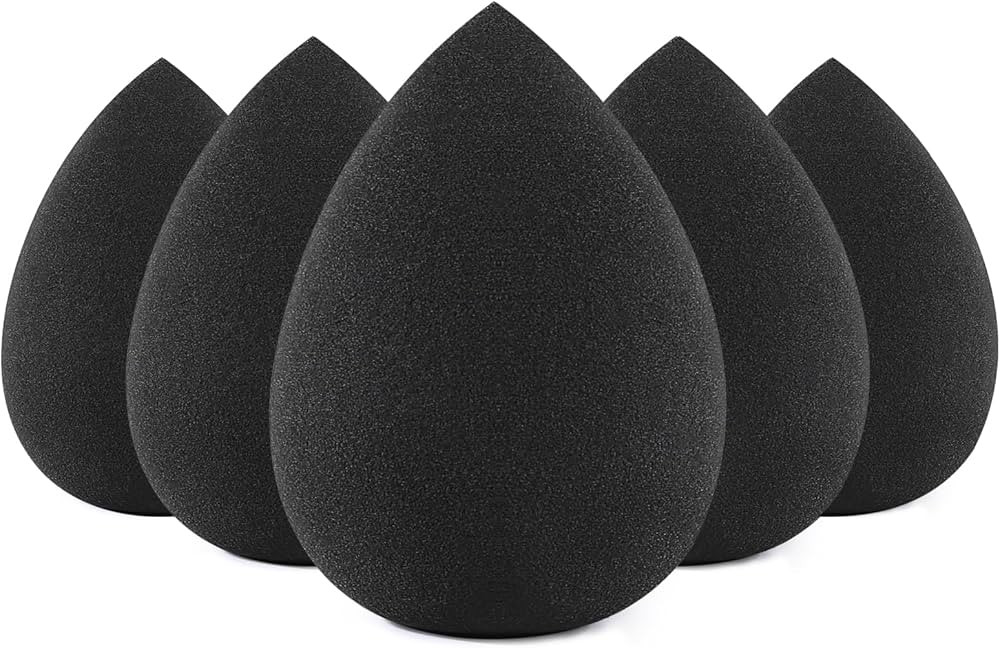 BEAKEY Makeup Sponge Set, 5 Pcs Foundation Blending Sponge, Beauty Sponges Flawless for Liquid, C... | Amazon (US)