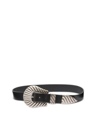 Women's Big Buckle Leather Belt | Bloomingdale's (US)