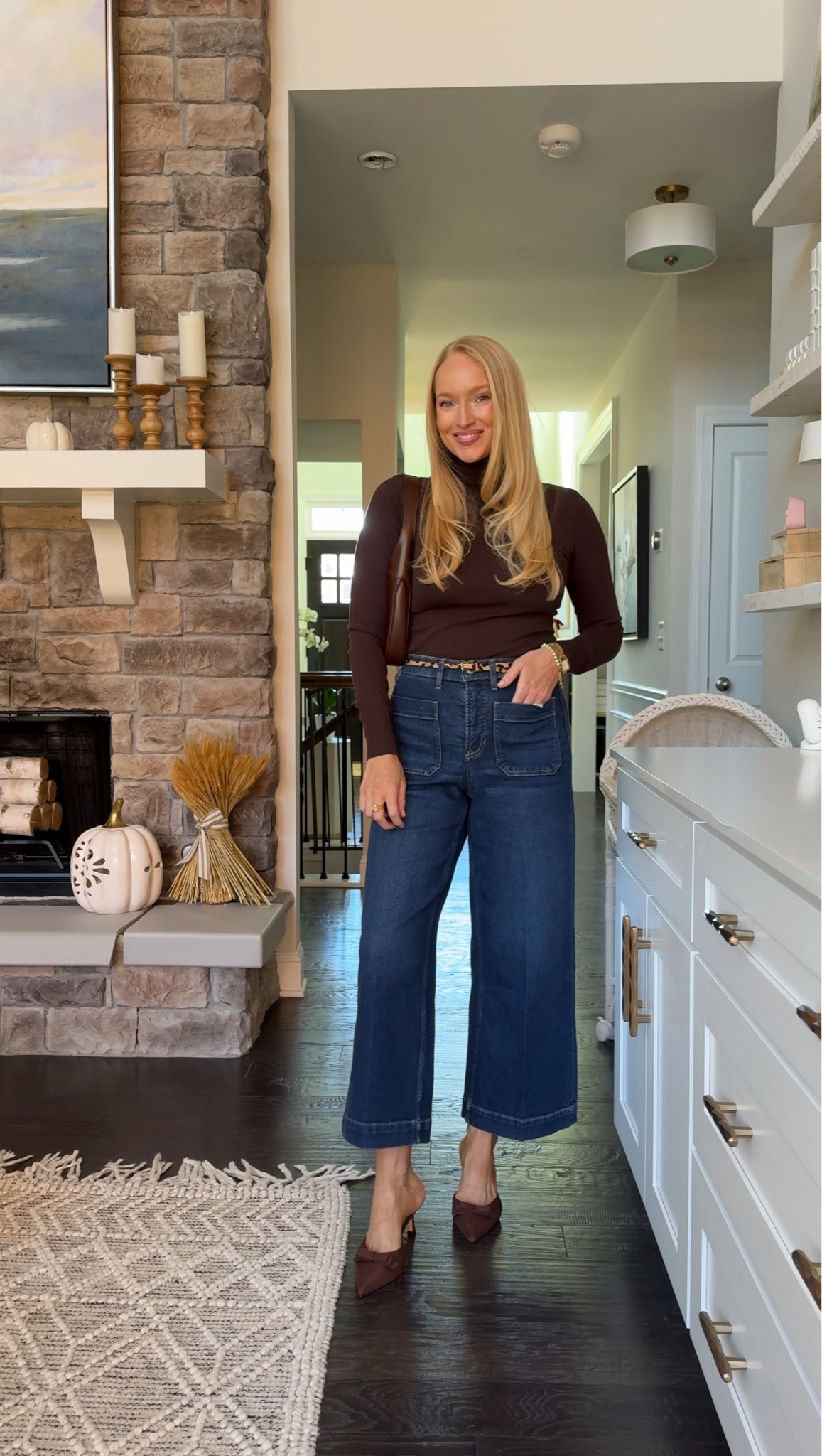 Easy Thanksgiving outfit styling go to fall essentials! You can make it more casual by wearing flats but the heels snazz it up and are so flattering! Wearing a small in my jeans and yes they have stretch for a good Thanksgiving meal. Use code AMANDAJOHNXSPANX for 15% off your first order 

#LTKSeasonal #LTKCyberWeek #LTKootd