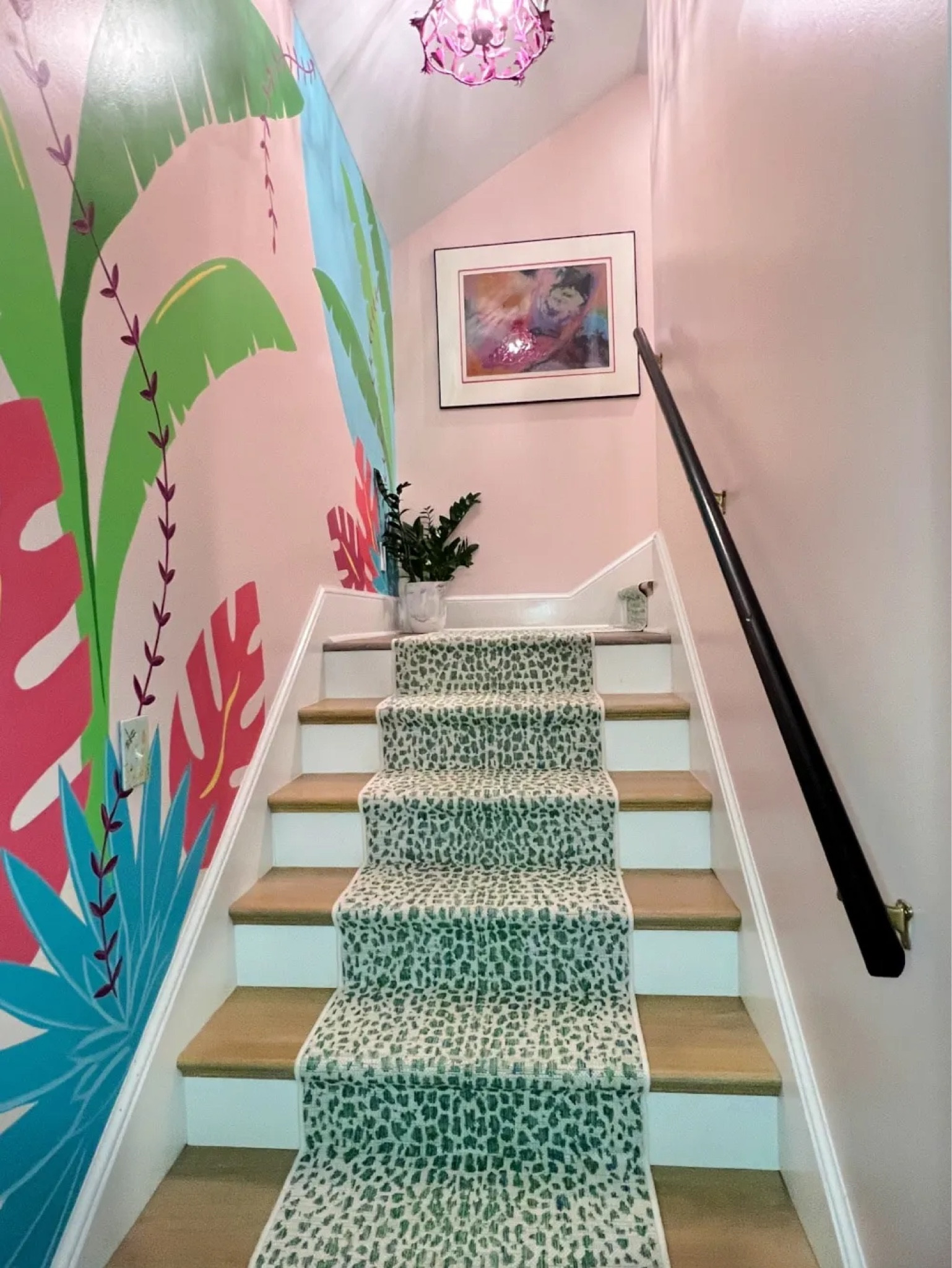 Green rug, stair runner, animal print, rug, stairs 

#LTKhome #LTKunder100