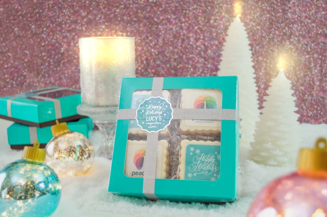 Corporate Christmas Gift Cookie Set Custom Corporate Holiday - Etsy | Etsy (US)