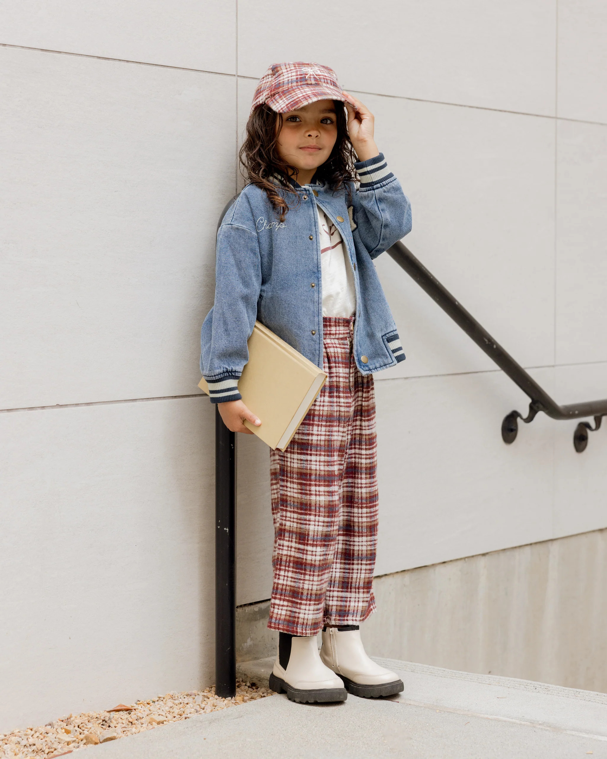 Brooklyn Trouser || Burgundy Plaid | Rylee + Cru