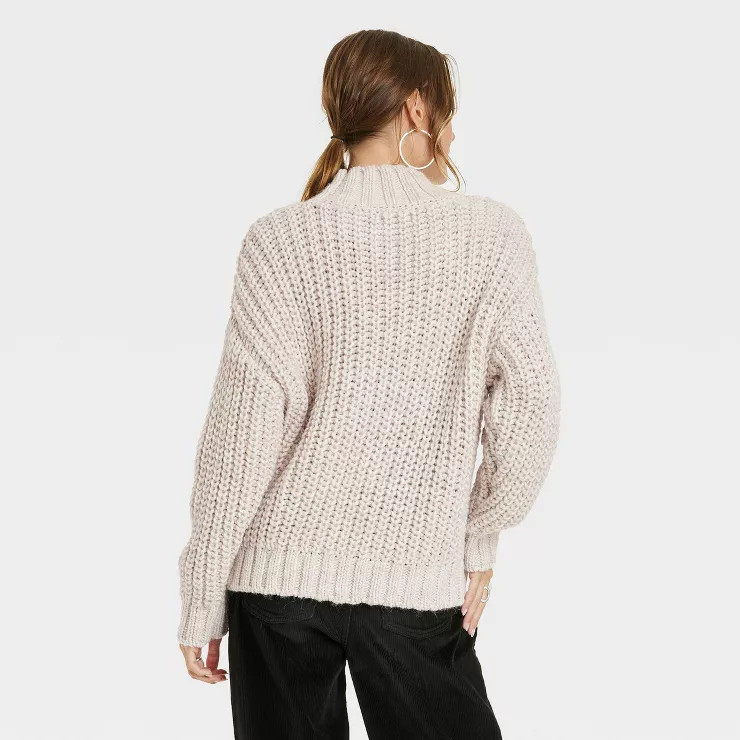 Women's Turtleneck Cable Knit Pullover Sweater - Universal Thread™ | Target
