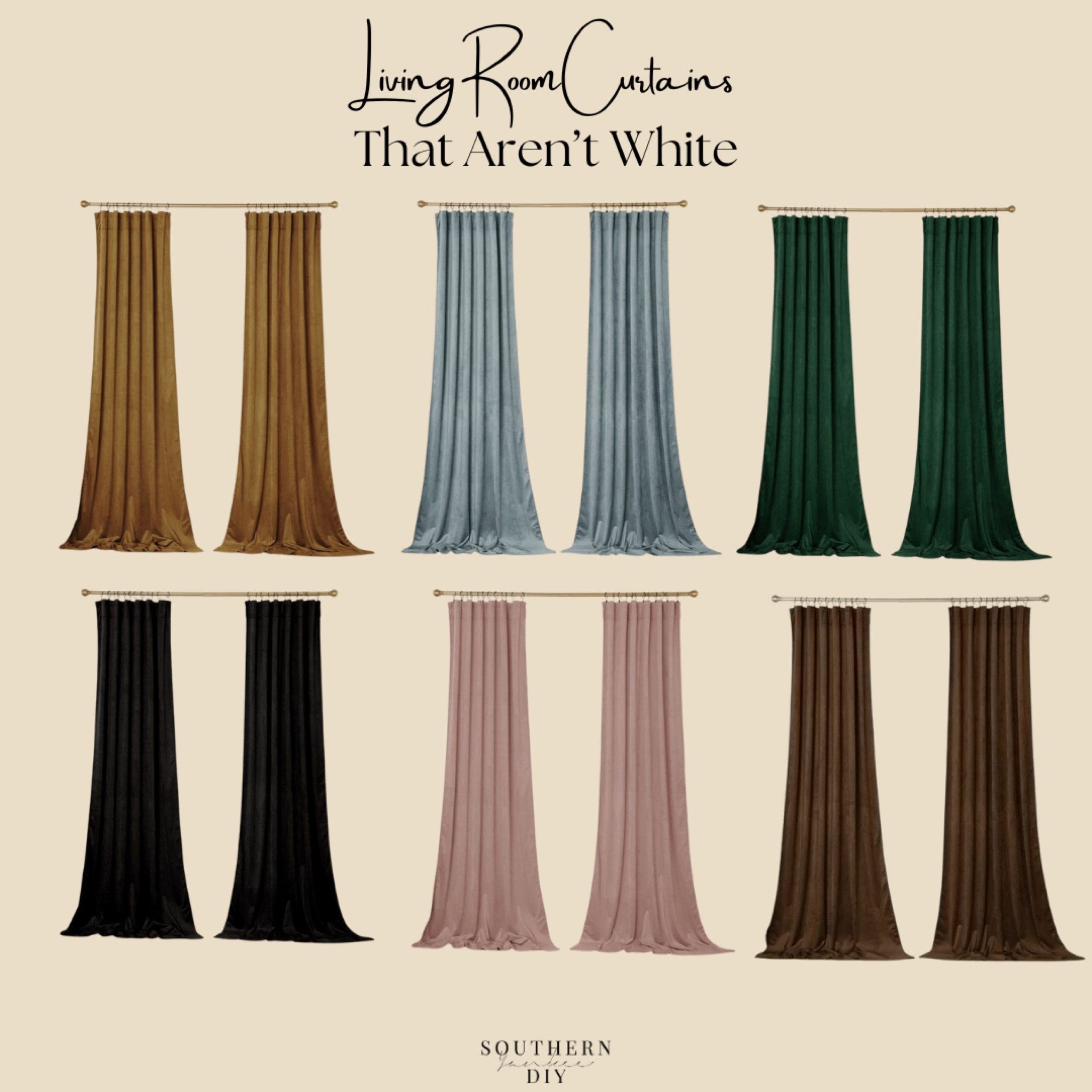 Living room curtain options that aren’t white: velvet curtains, window curtains 

#LTKsalealert #LTKhome #LTKstyletip