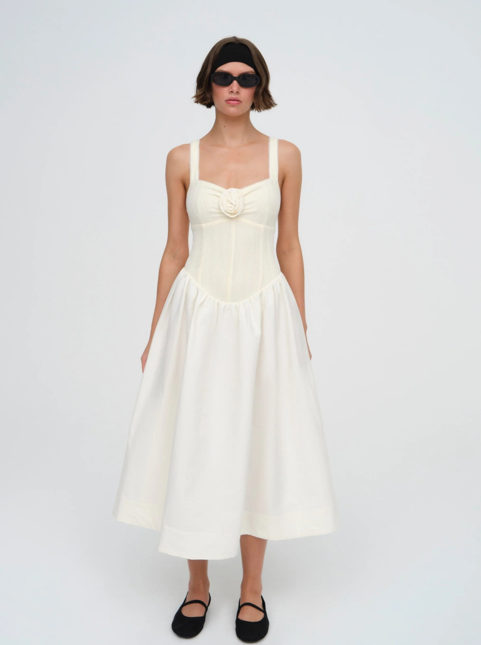 Billie Pointelle Midi Dress | For Love & Lemons