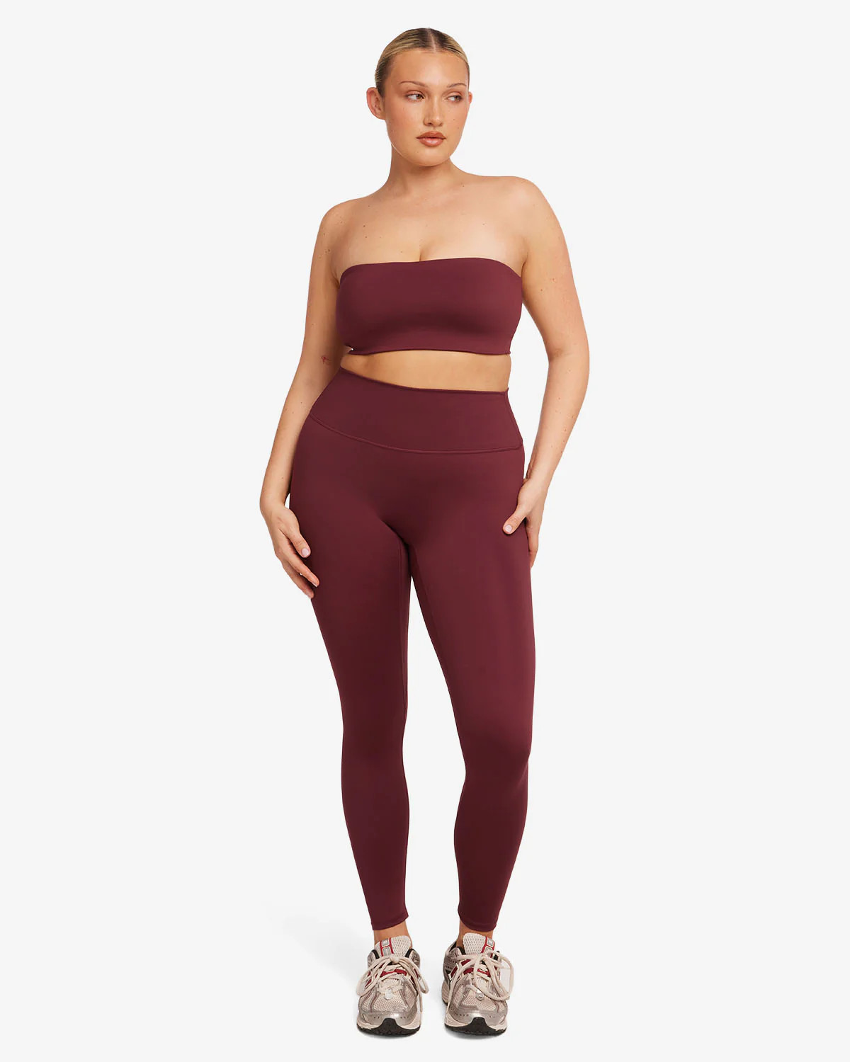 Serenity Leggings | Burgundy | Crop Shop Boutique US