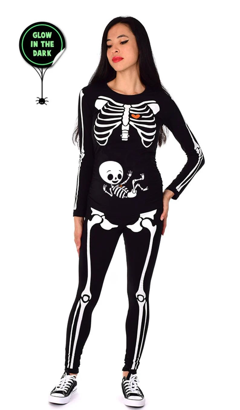 Baby Boy / Neutral Halloween Pregnant Cute Skeleton Maternity | Etsy | Etsy (US)