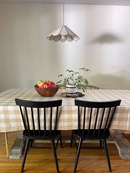 Simple fall table with the prettiest tablecloth! 

#LTKSeasonal #LTKstyletip #LTKhome