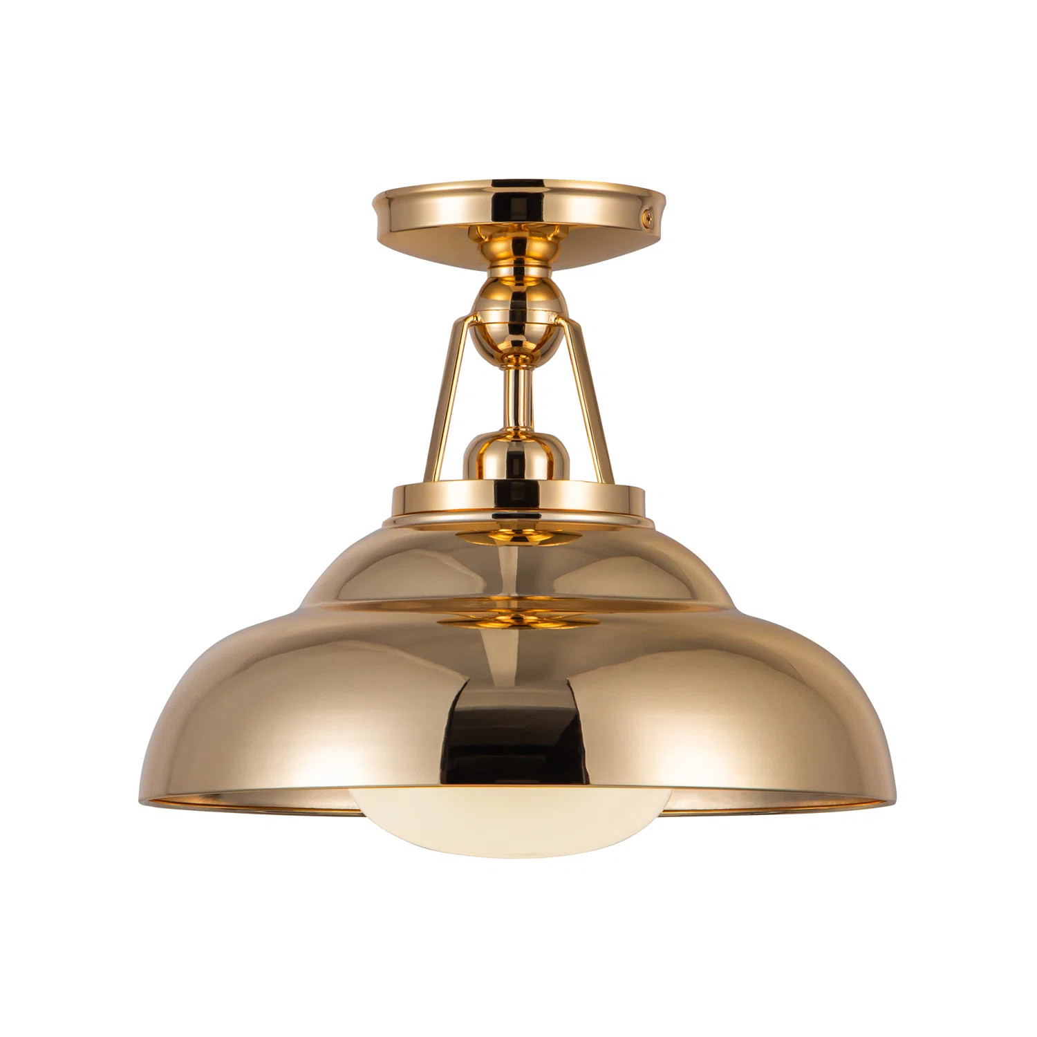 Palmetto Glass Semi Flush Mount | Wayfair North America