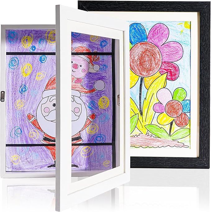 Latherok Picture Frame, 11x8.5 inches, Front Opening, Black, Gallery Wall Frame, Holds 50-150 Art... | Amazon (US)