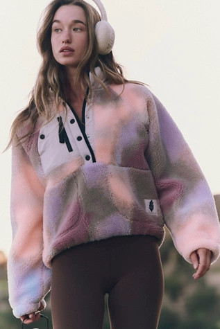 Hit The Slopes Printed Fleece Pullover | Free People (Global - UK&FR Excluded)