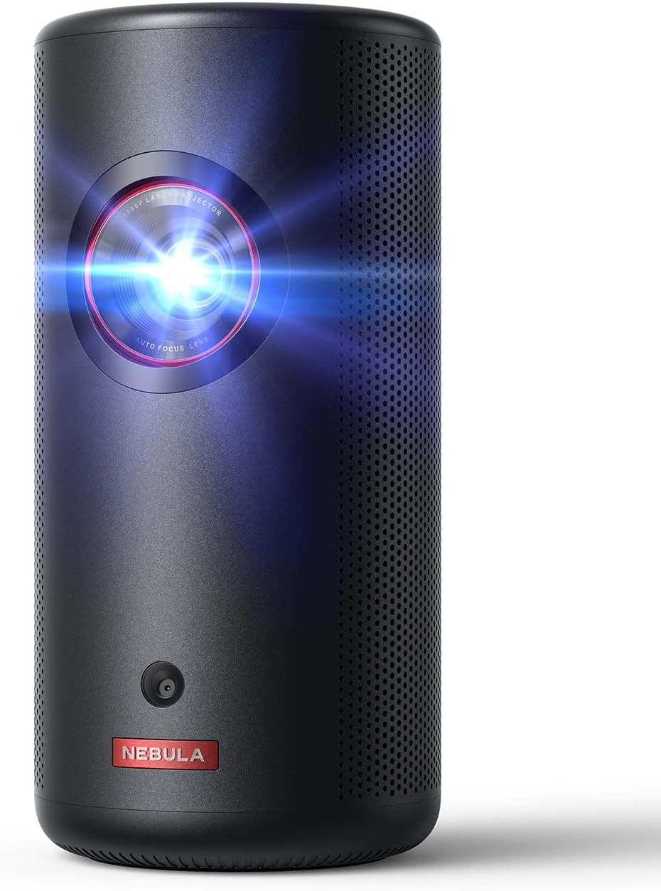 Nebula Anker Capsule 3 Laser 1080p, Smart, Wi-Fi, Mini Projector, Black, Portable Projector, Dolb... | Amazon (US)