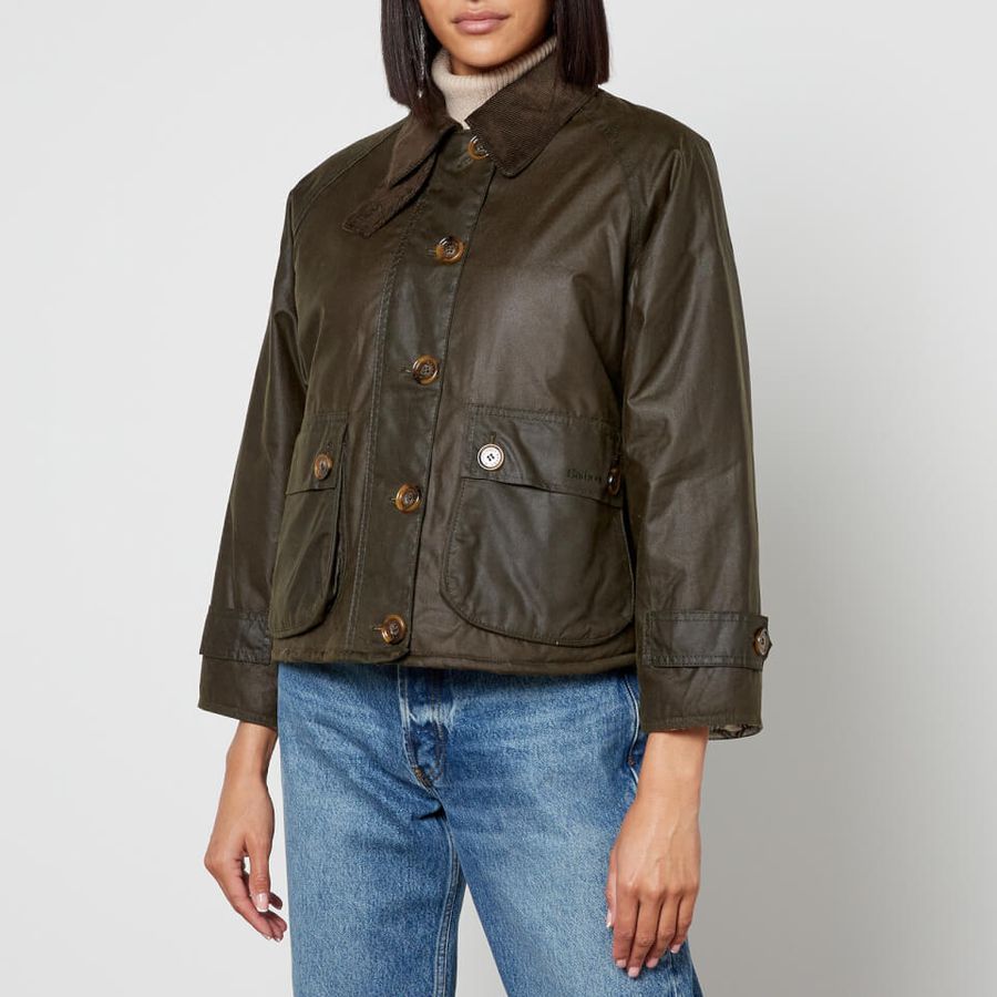 Barbour by ALEXACHUNG Blair Waxed-Cotton Coat | Coggles (Global)